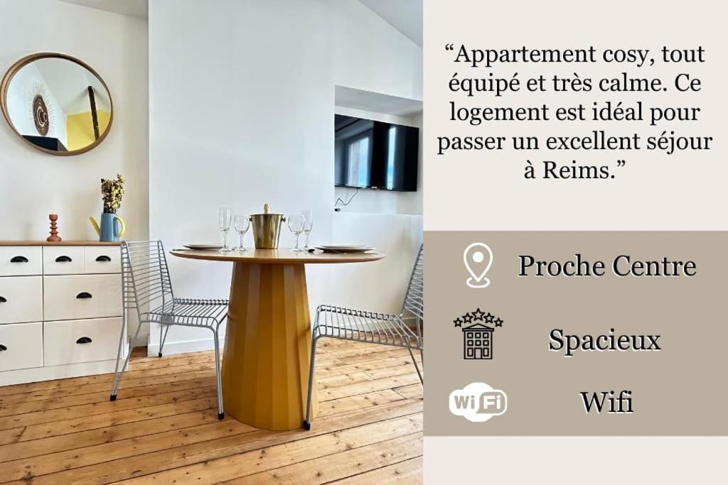 Ete Magnifique T2 Tout Equipe Proche Centre-Ville Reims Exterior foto